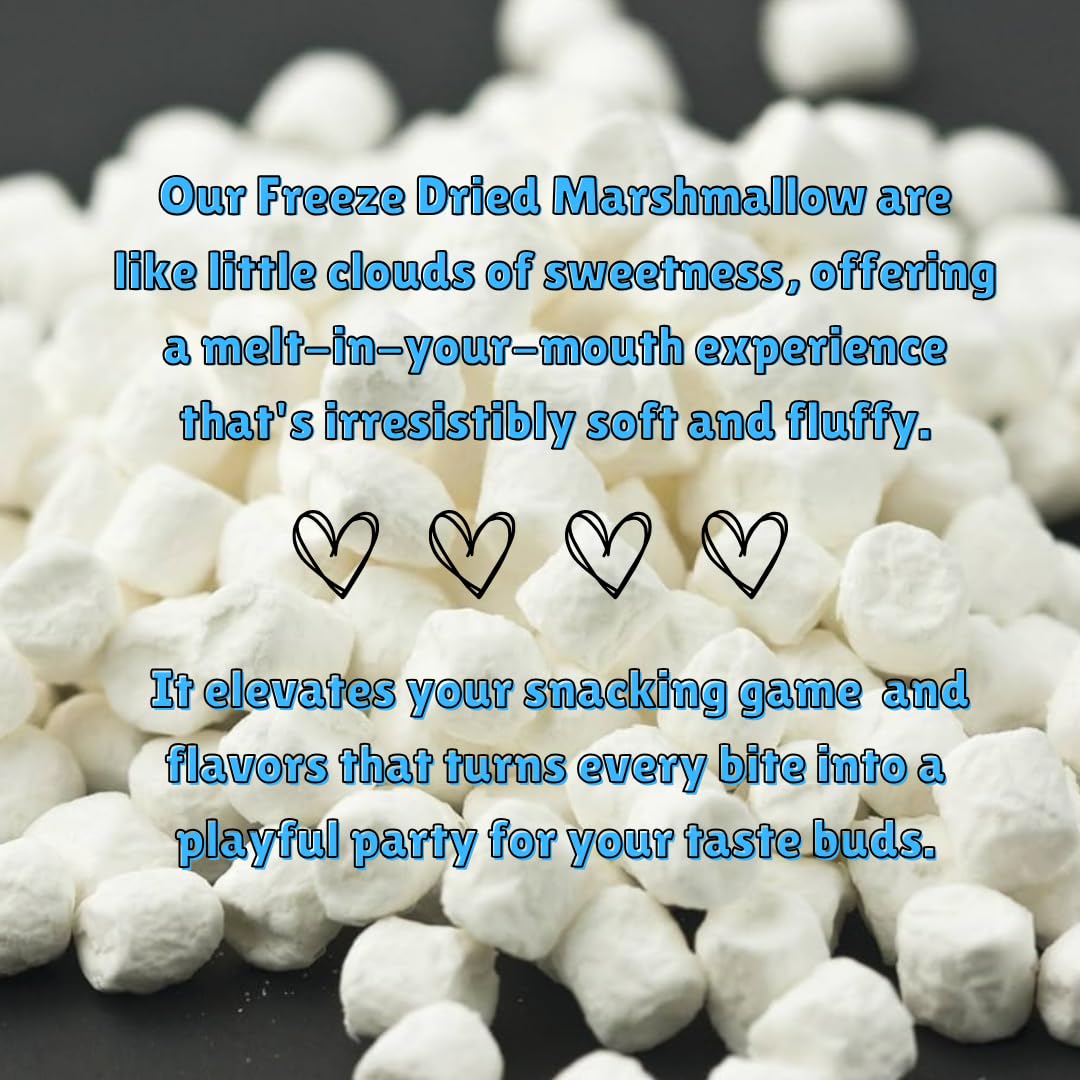 G-BOX Freeze Dried Marshmallows, Mini Caramel Marshmallows, Mini Marshmallows, Fat-free Christmas Candy, TikTok Trend Items, Perfect Halloween marshmallows(Medium, Caramel CrispyMallows)