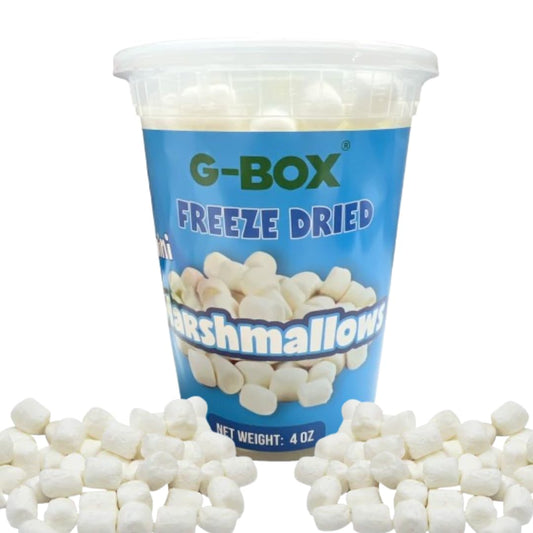 G-BOX Freeze Dried Marshmallows, Mini Caramel Marshmallows, Mini Marshmallows, Fat-free Christmas Candy, TikTok Trend Items, Perfect Halloween marshmallows(Medium, Caramel CrispyMallows)