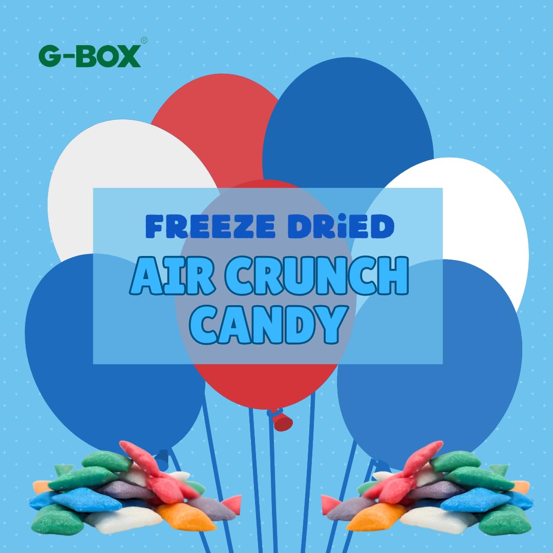 G-BOX Freeze Dried Candy, Freeze Dried Air Crunch Candy 5 oz AirCrunch PuffyHeads, TikTok Trend Items, Delightful Crunchy Fruity Flavorful Burst, Air-tight Sealed in a Deli Container, Made in the USA