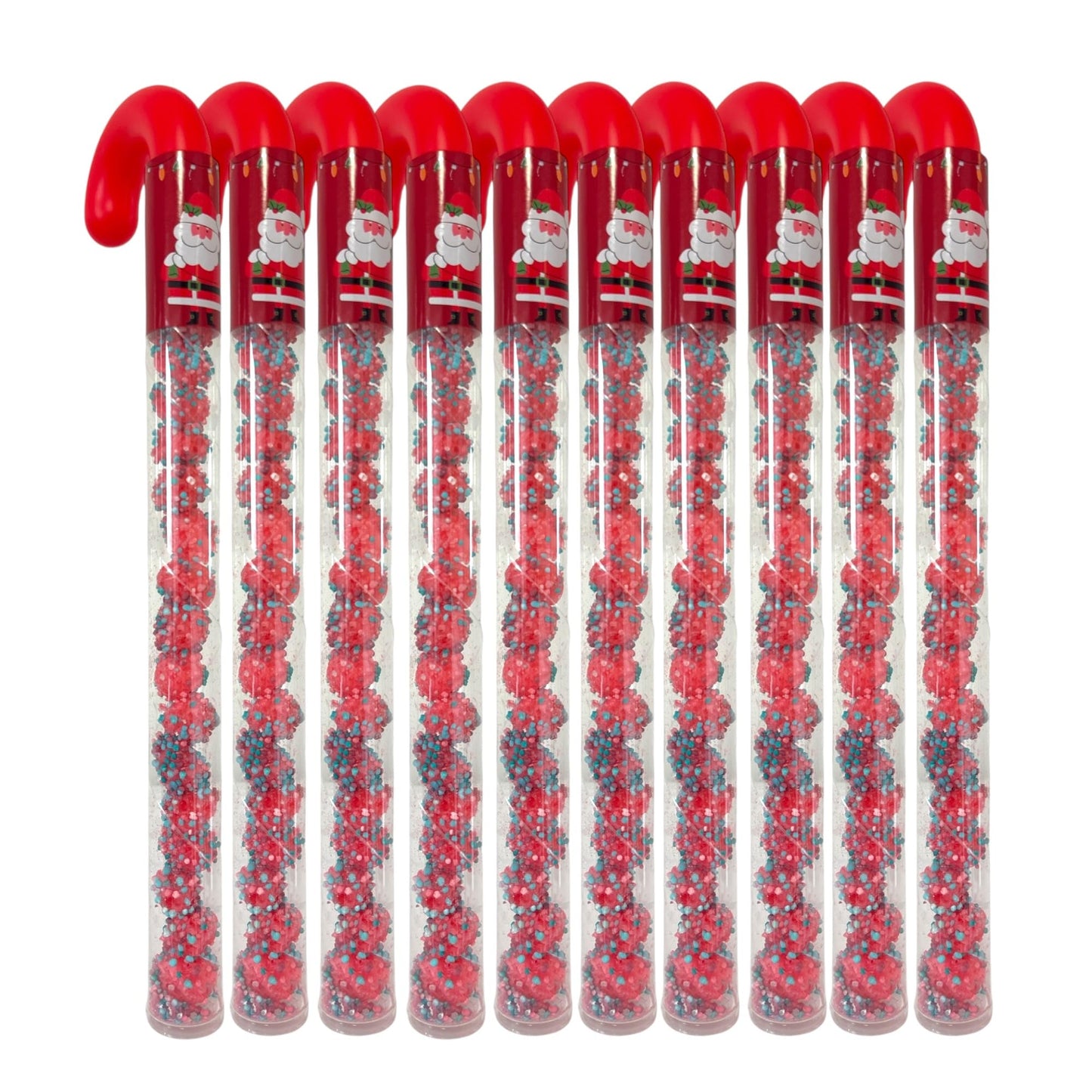 10 Pcs G-BOX Freeze Dried Candy Cane Tubes - Perfect Fun Christmas Candy & Stocking Stuffers! Freeze Dried Mini Marshmallows, Decorative Candy Filled Candy Canes Bulk Idea. (10 Mini Marshmallow Canes)